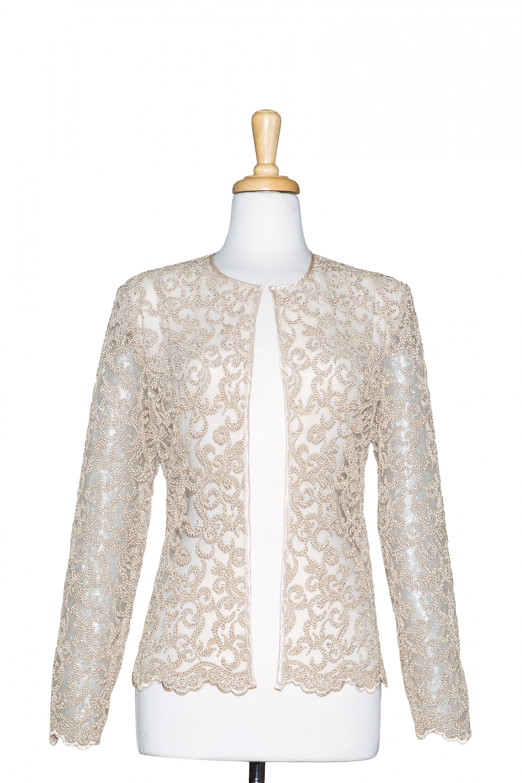 Gold lace jacket shop