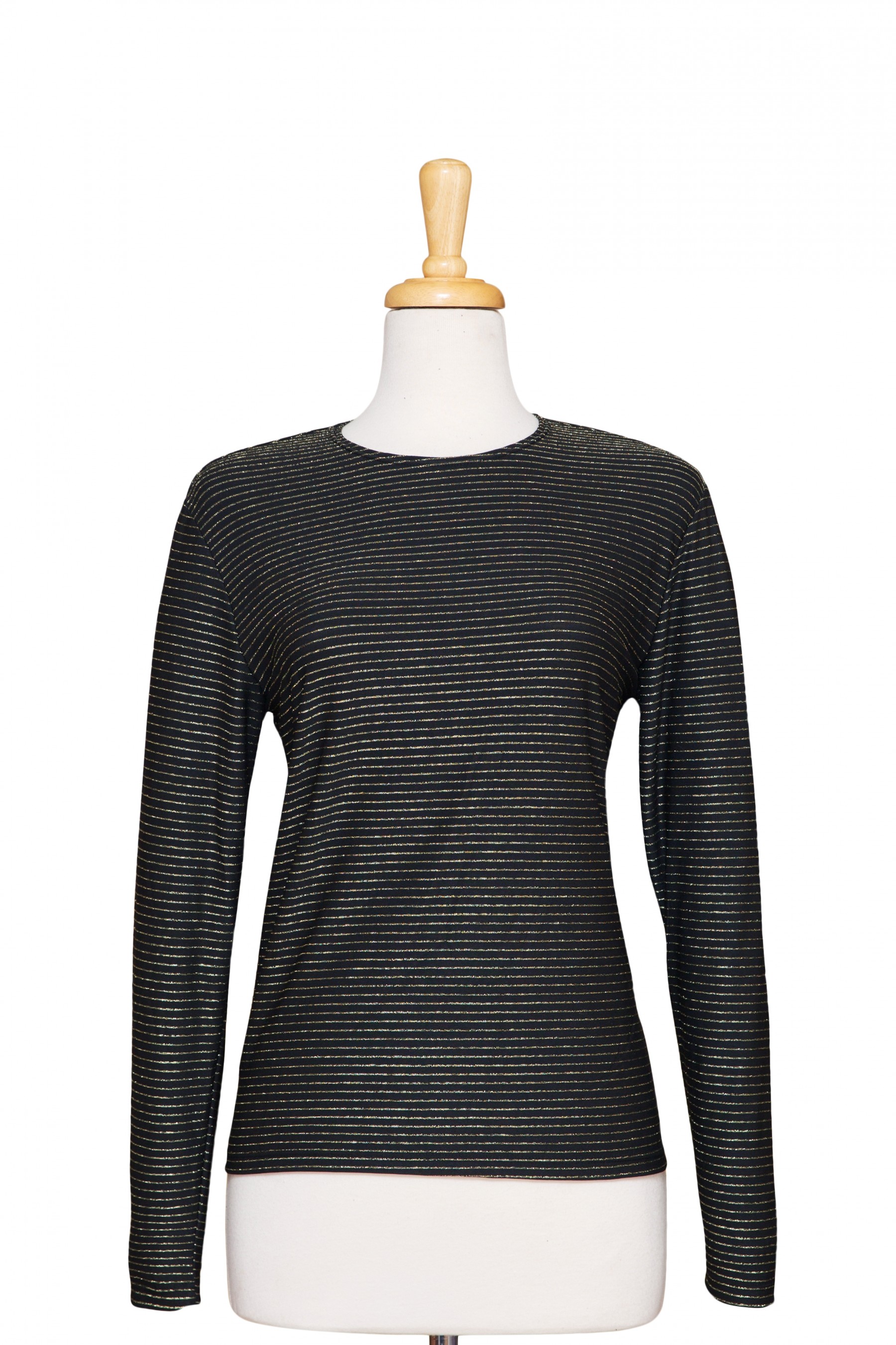 black and gold plus size top