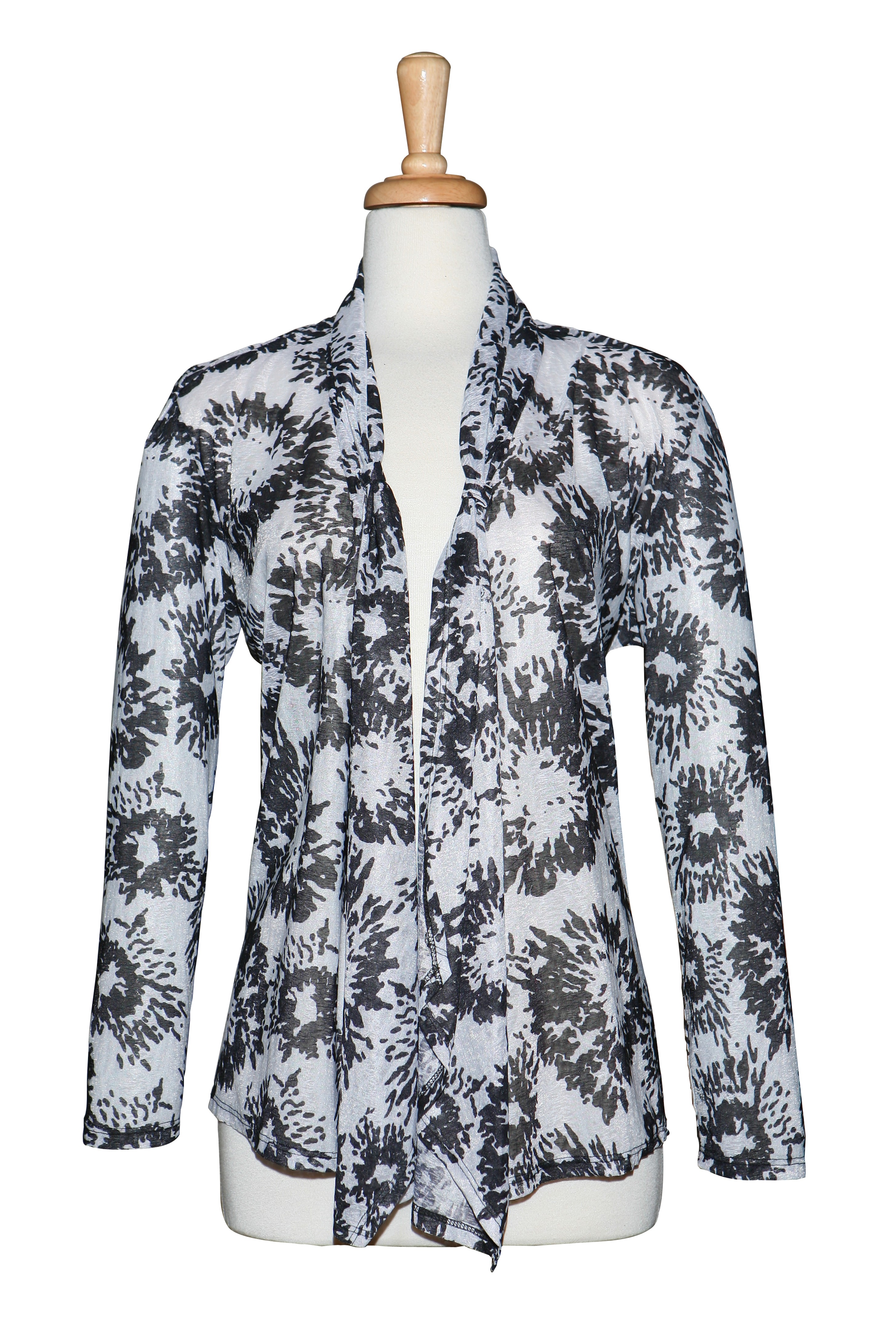 black sheer jacket plus size