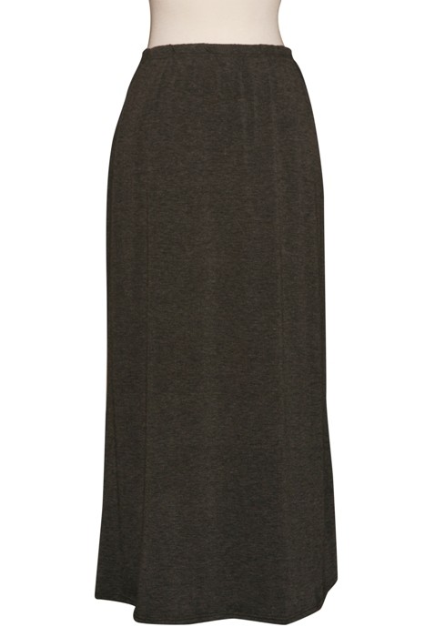 Plus Size Heather Grey Cotton Skirt