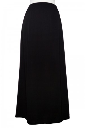 Black Matte Jersey Skirt