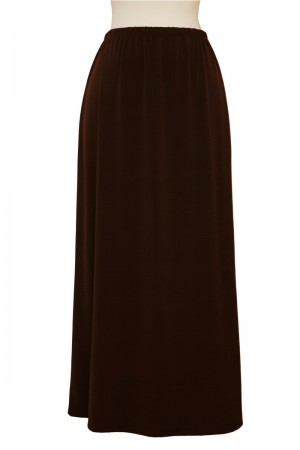 Brown Microfiber Skirt