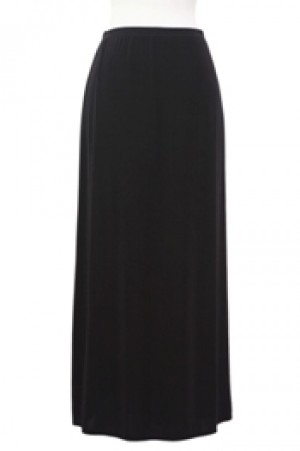 Black Slinky A-Line Skirt