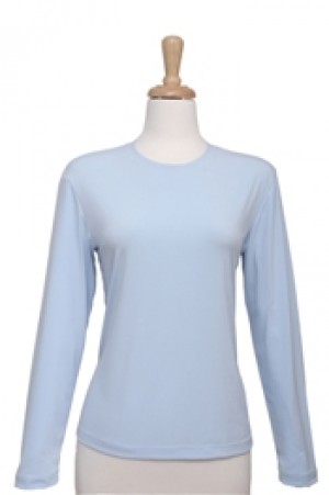 Long Sleeve Powder Blue Microfiber Camisole