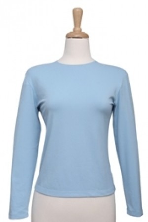 Long Sleeve Sky Blue Microfiber Camisole