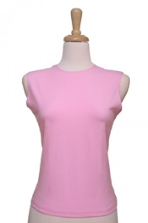 Sleeveless Pink Cotton Camisole