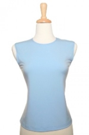 Sleeveless Sky Blue Microfiber Camisole