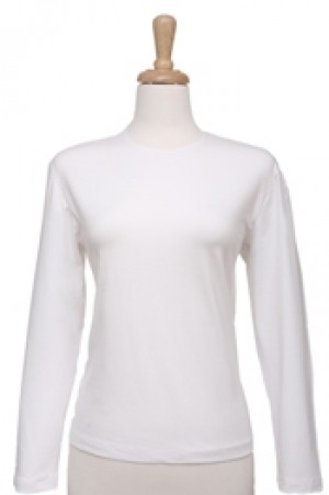 White Long Sleeve Cotton Top