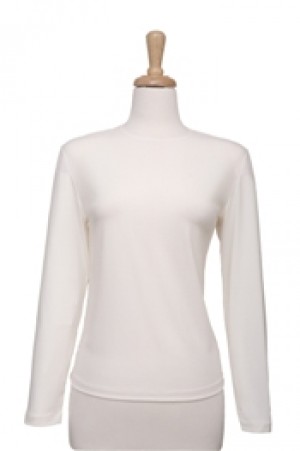 Long Sleeve Ivory Microfiber Camisole