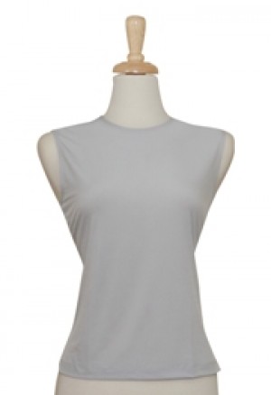 Sleeveless Silver Grey Microfiber Camisole