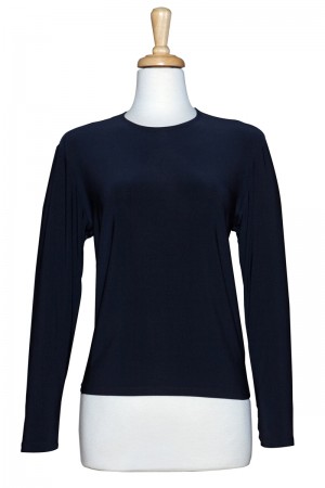  Navy Long Sleeve Cotton Top.