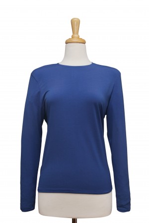 Long Sleeve Royal Blue Microfiber Camisole