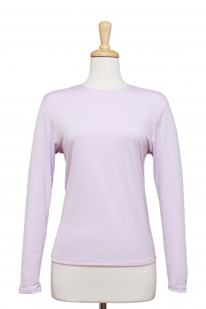 Lilac Long Sleeve Microfiber Top