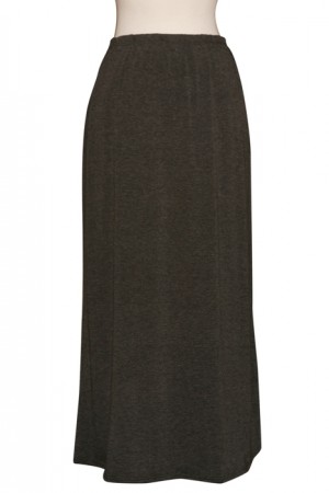 Plus Size Heather Grey Cotton Skirt